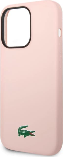 Lacoste HC Magsafe Silicone Croc Logo for iPhone 15 Pro -Pink