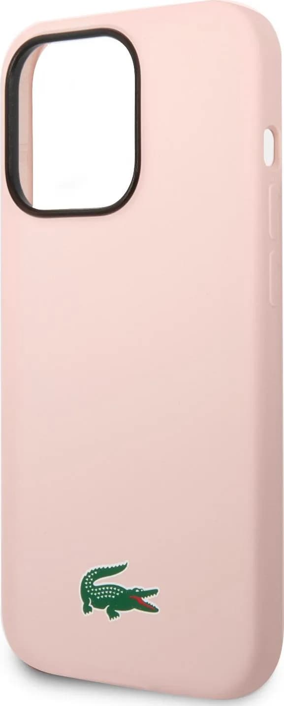 Lacoste HC Magsafe Silicone Croc Logo for iPhone 15 Pro -Pink