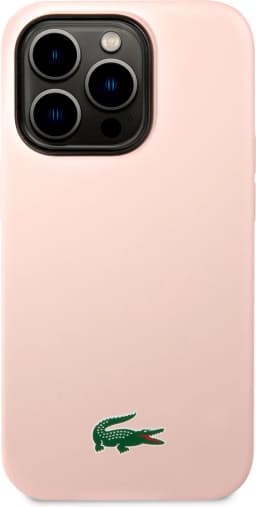 Lacoste HC Magsafe Silicone Croc Logo for iPhone 15 Pro -Pink