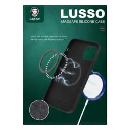 Green Lion Silikonhülle für Apple iPhone 12 Pro - Schwarz
