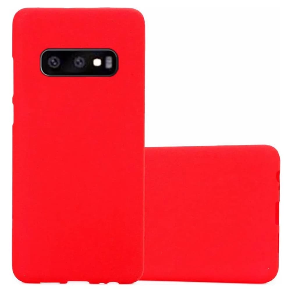 Galaxy S10E Silikon Backcover Rot