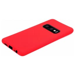 Galaxy S10E Silikon Backcover Rot