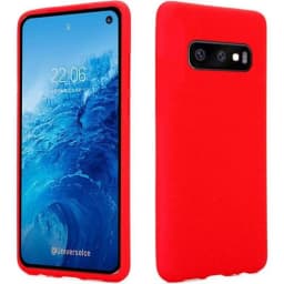 Galaxy S10E Silikon Backcover Rot