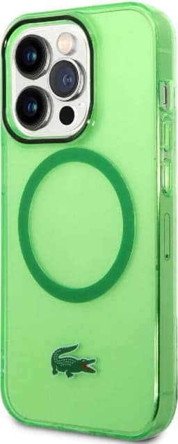 Lacoste HC Magsafe Transparent Case for iPhone 15 Pro Max - Green