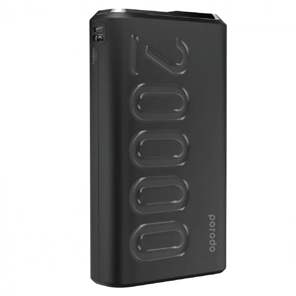 Porodo PD Power Bank 20000mAh 18W QC3.0 - Black