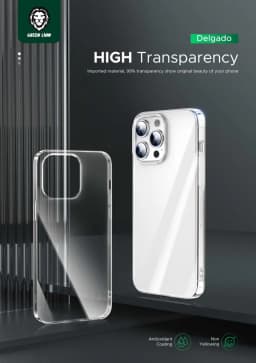Green Lion Magsafe Delgado Case for iPhone 15 Pro - Clear