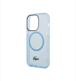 Lacoste HC Magsafe Transparent Case for iPhone 15 Pro Max - Blue