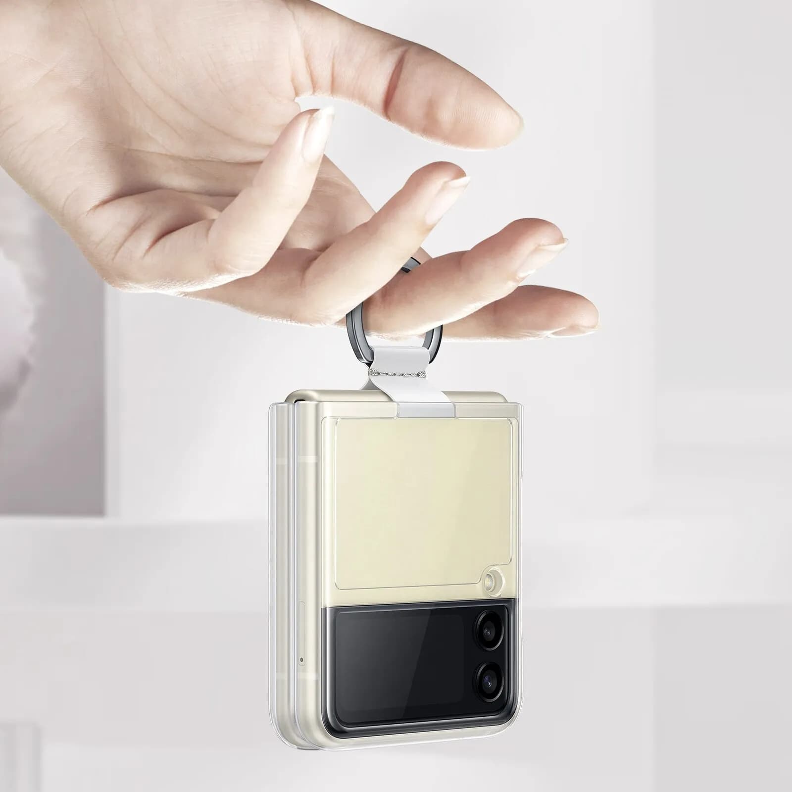 Galaxy Z Flip 3 5G Clear Cover with Ring
