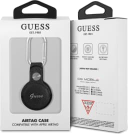 Guess PU Saffiano Script Logo For Airtag