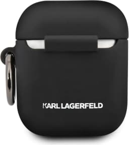 Karl Lagerfeld Silicone Case for Apple Airpods 1/2 - Black