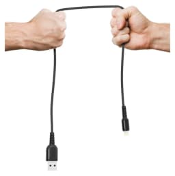 Porodo Metal Braided Lightning Cable 1.2m Black