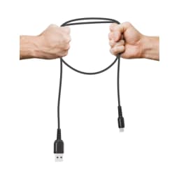 Porodo Metal Braided Type C-Cable 2.4m Black