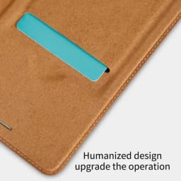 Nilkin Galaxy A8+ Bookcover Braun