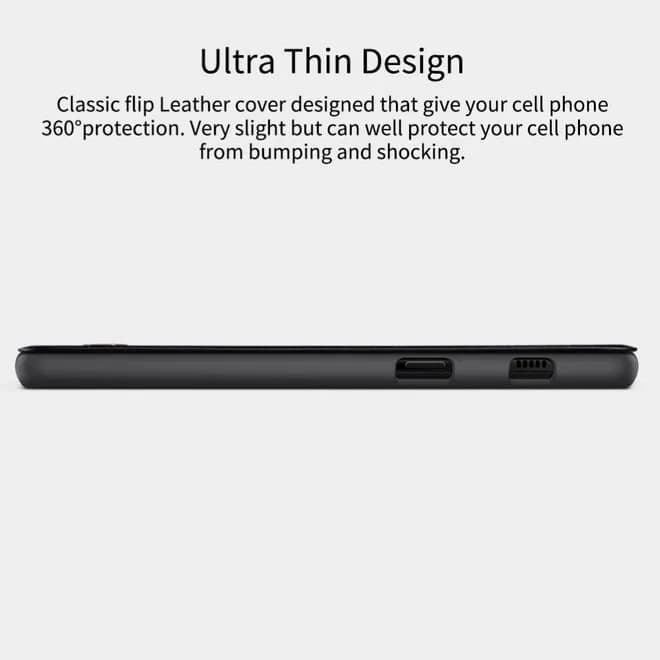 Nilkin Galaxy A8+ Bookcover Braun