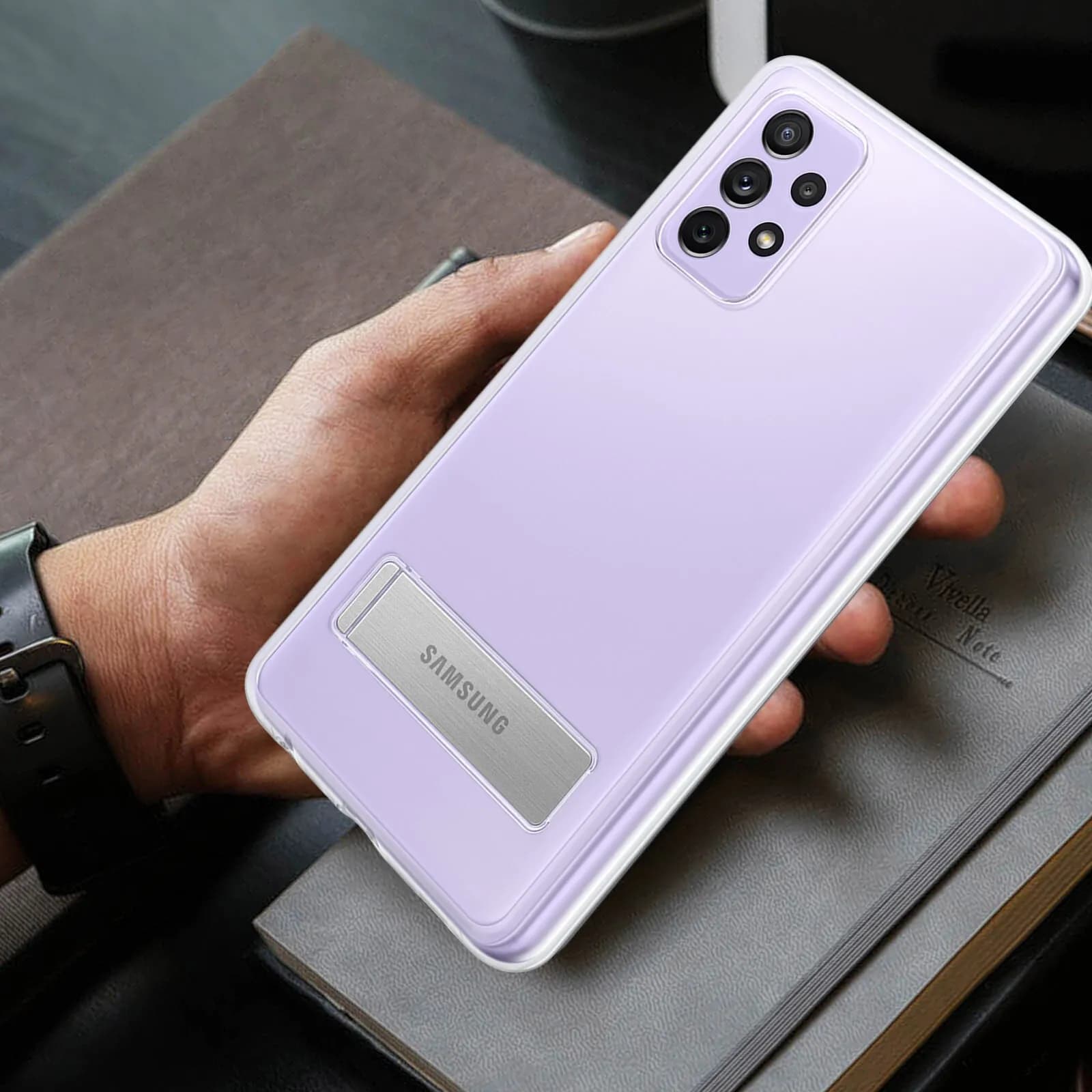 Samsung Clear Standing Cover A525B Galaxy A52 transparent