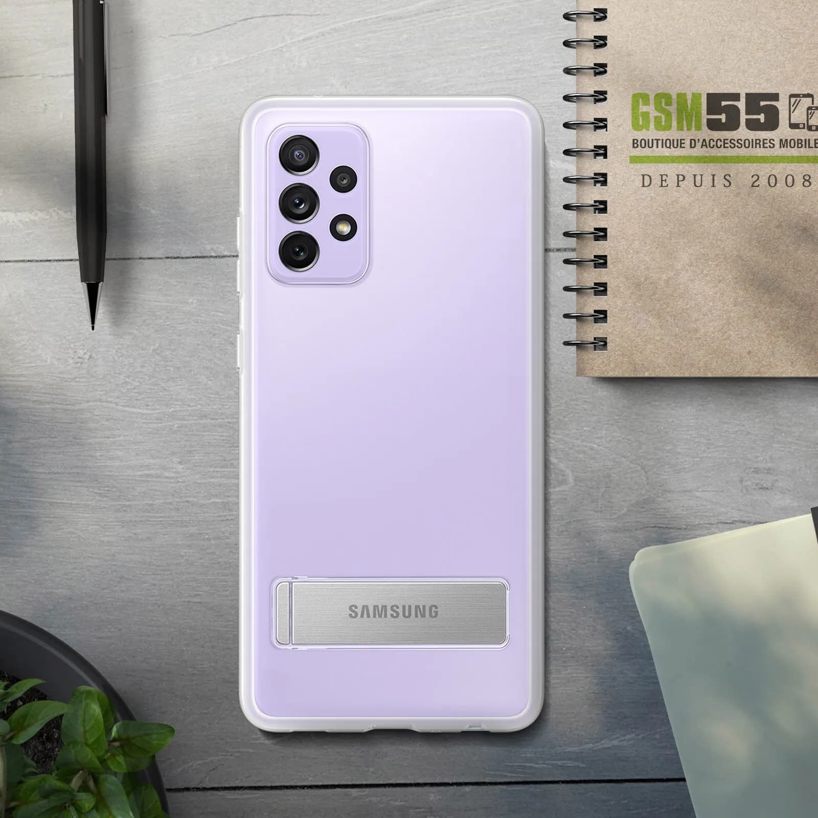 Samsung Clear Standing Cover A525B Galaxy A52 transparent