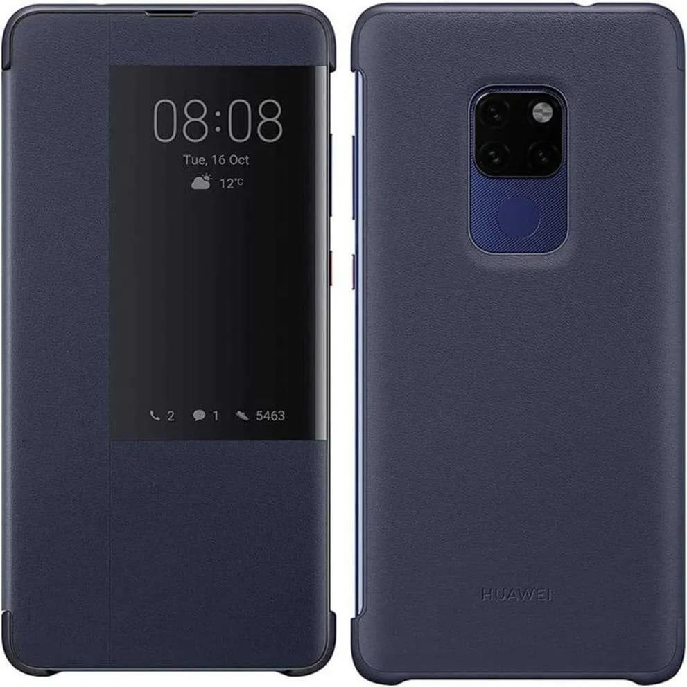 Smart View Flip Cover Huawei Mate 20 Deep Blue
