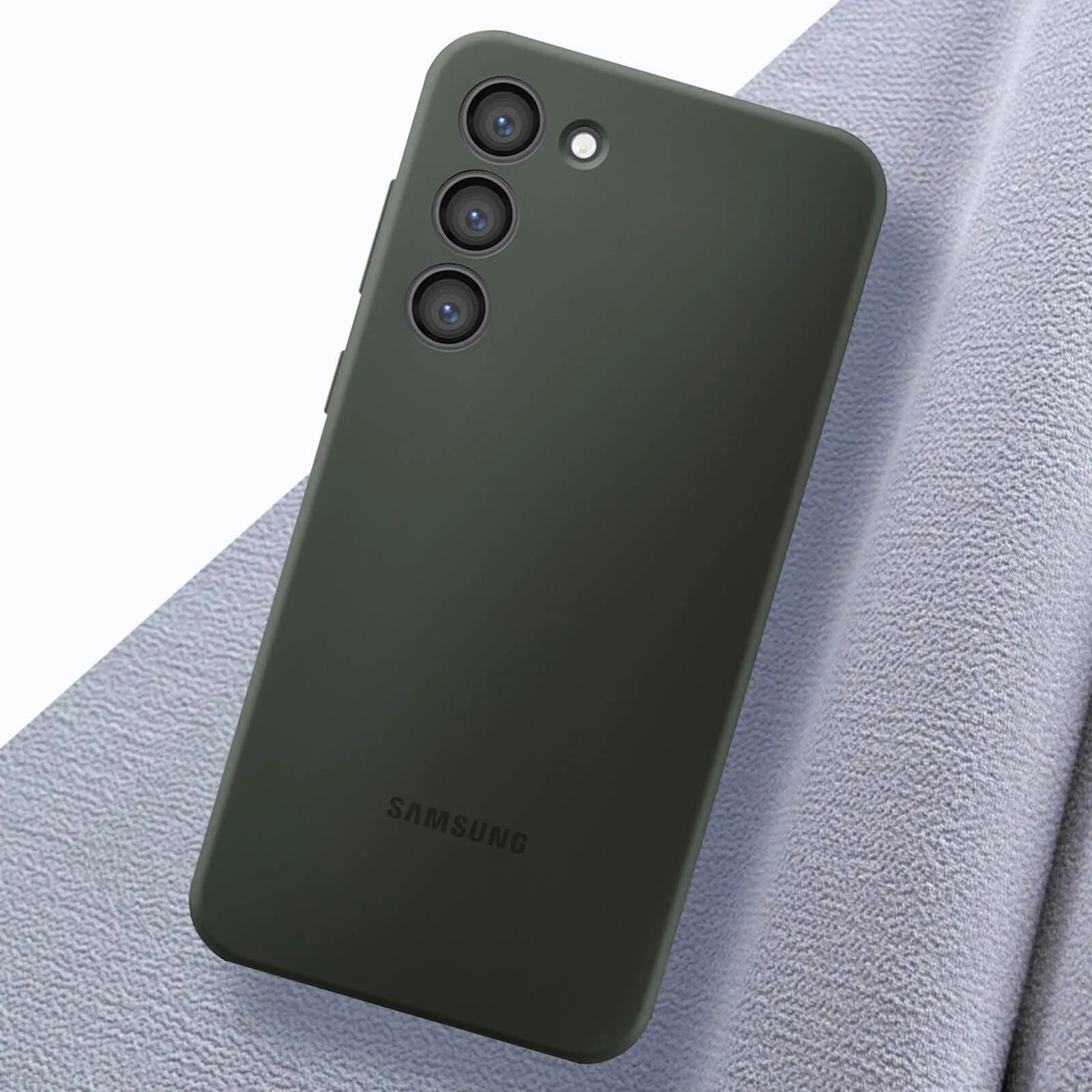 Samsung Silikonhülle für Samsung Galaxy S23+ Silikonhülle Khaki (EF-PS916TGEGWW)