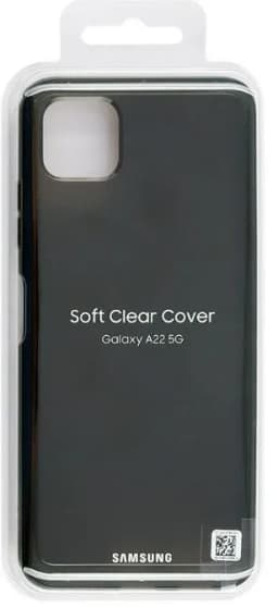 Samsung Soft Clear Cover for Galaxy A22 5G Black