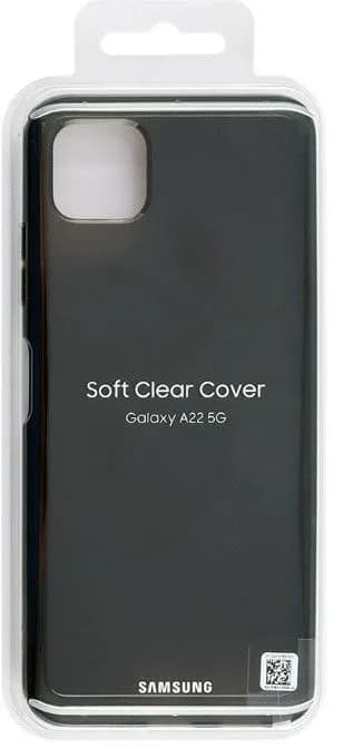 Samsung Soft Clear Cover for Galaxy A22 5G Black