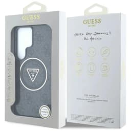 Guess Glitter MagSafe Samsung Galaxy S25 Ultra Hülle - Schwarz