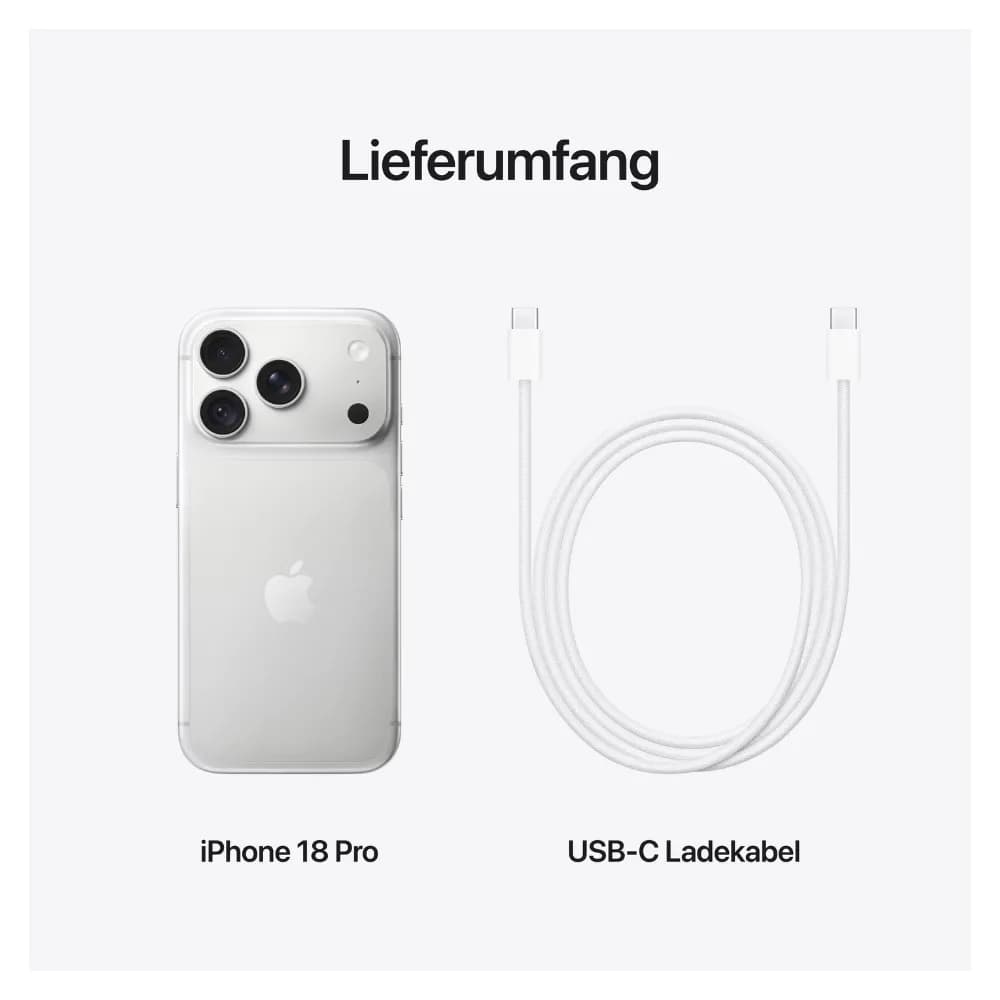 Apple iPhone 18 Pro Silver 512GB
