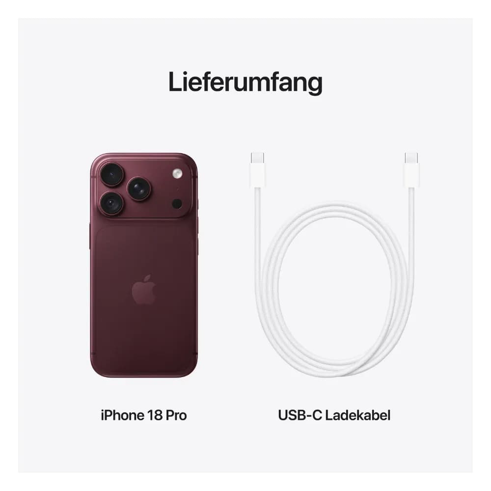 Apple iPhone 18 Pro Burgundy 512GB