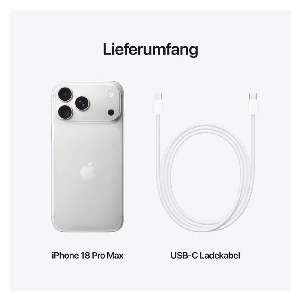 Apple iPhone 18 Pro Max Silver 512GB
