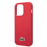 Lacoste Hard Case Iconic Petit Pique PU Woven Logo Estragon For iPhone 14 Pro Max - R