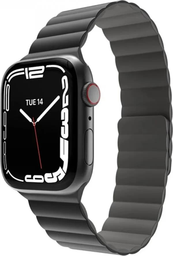 SKIN Silicone Magnetic Watch Band for Apple Watch 38/40/41mm – Black