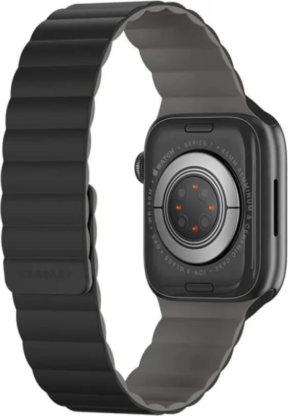 SKIN Silicone Magnetic Watch Band for Apple Watch 38/40/41mm – Black