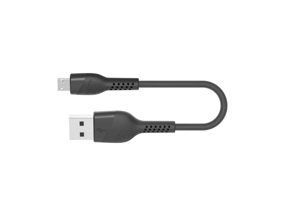 Porodo PVC Micro USB Cable 0.25m - Black