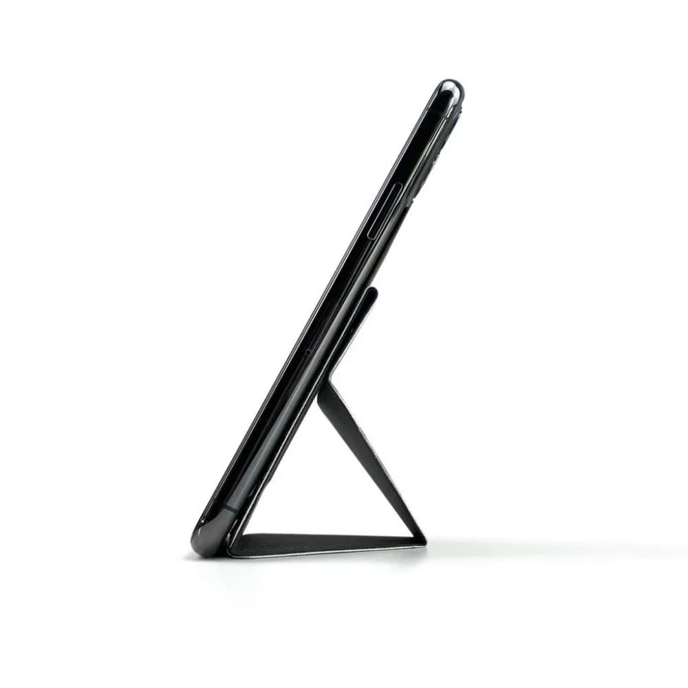 Green Lion Premium Leather Phone Stand - Black