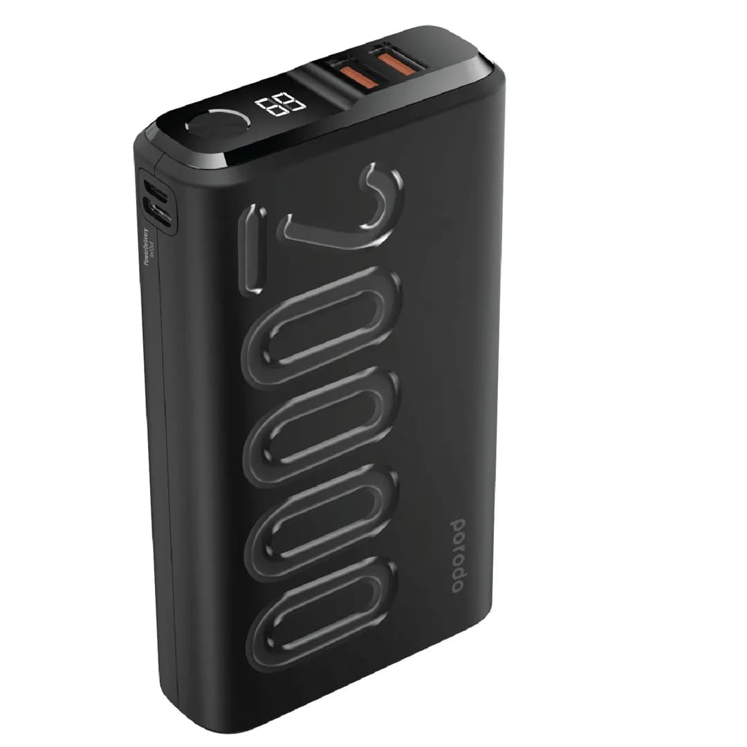 Porodo PD Power Bank 20000mAh 20W QC3.0 - Black