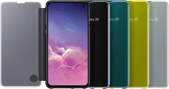 Clear View Cover Galaxy S10e Muschel