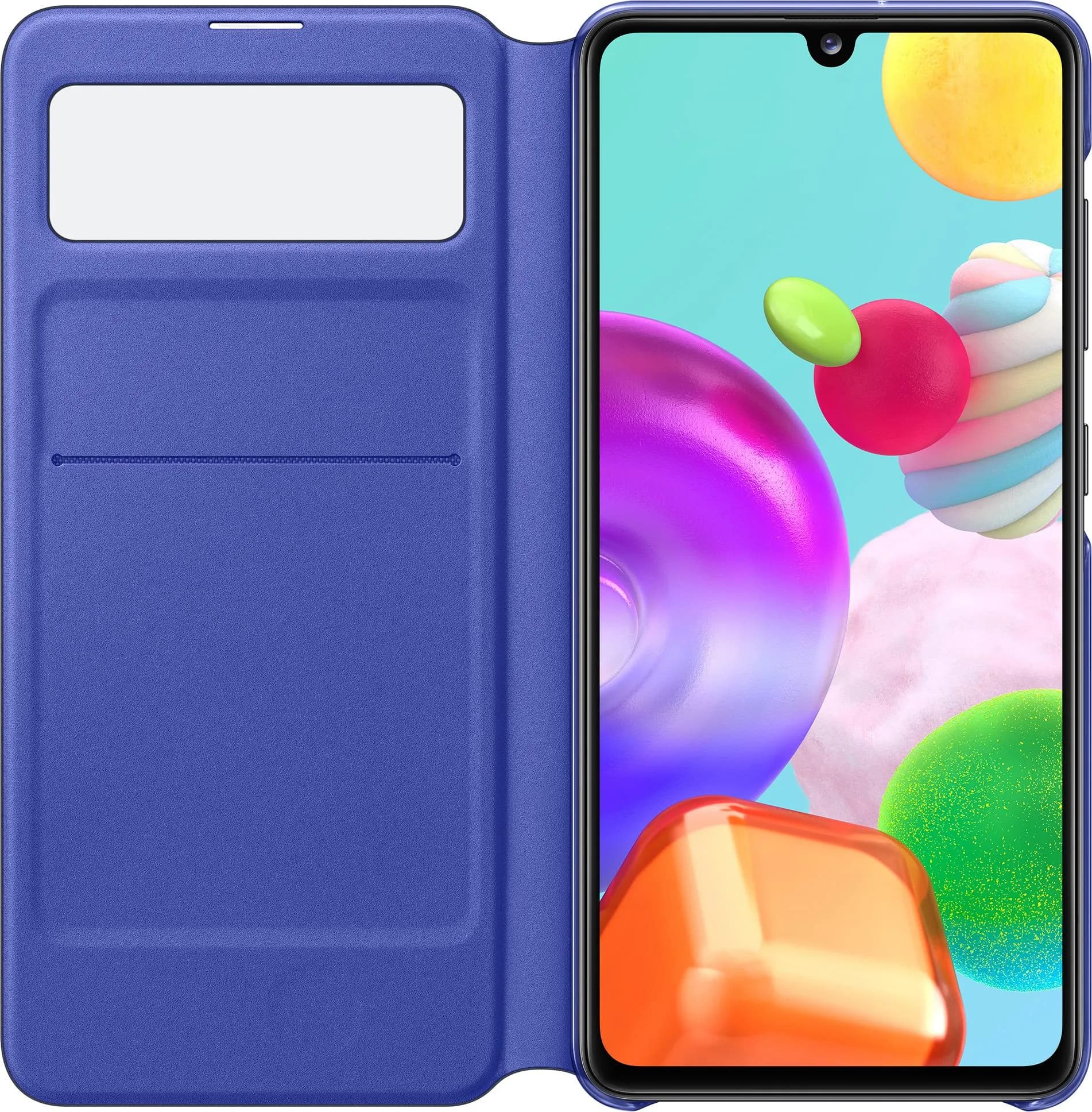 Galaxy A41 Smart S View Wallet Cover Black