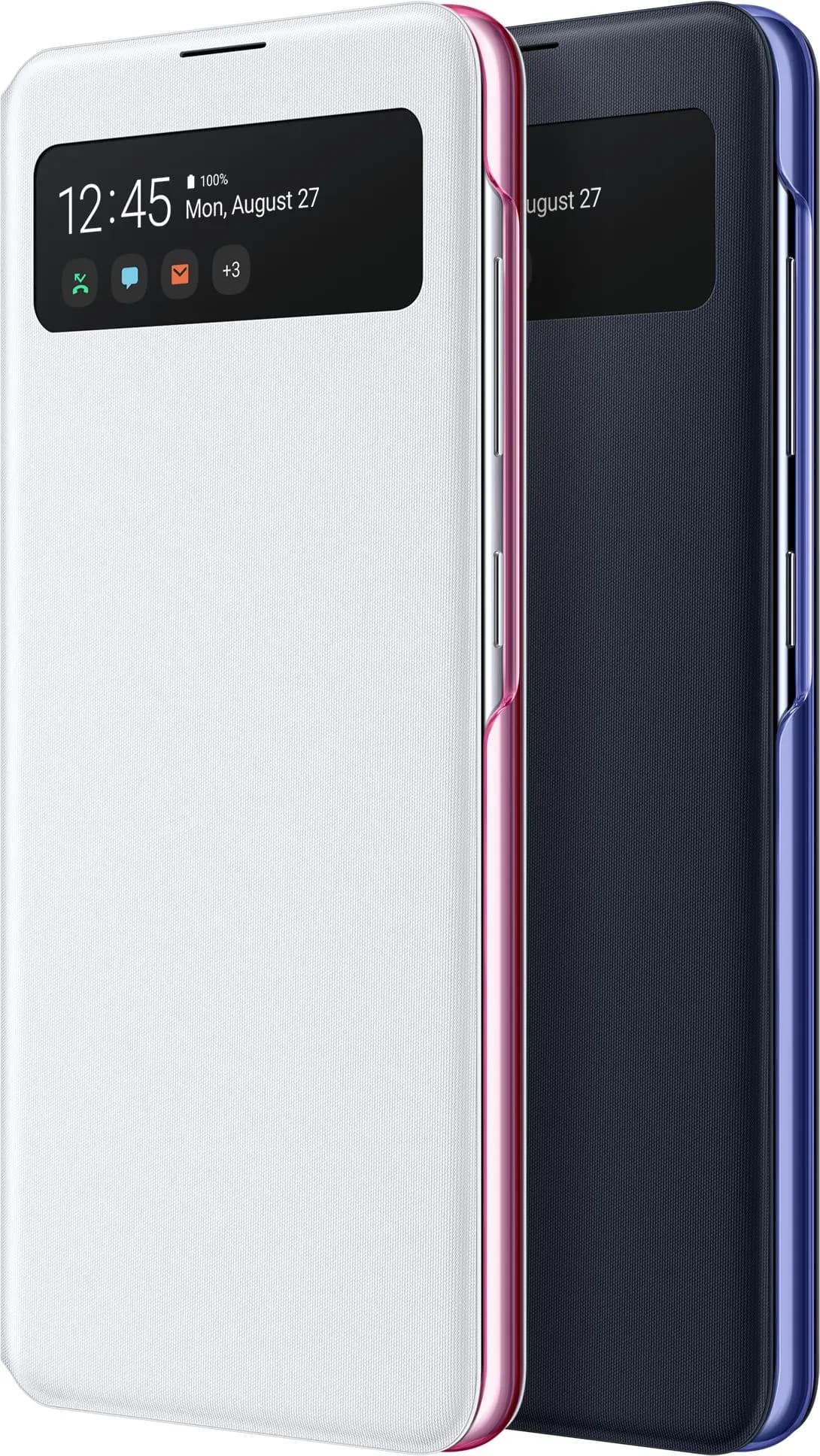 Galaxy A41 Smart S View Wallet Cover Black
