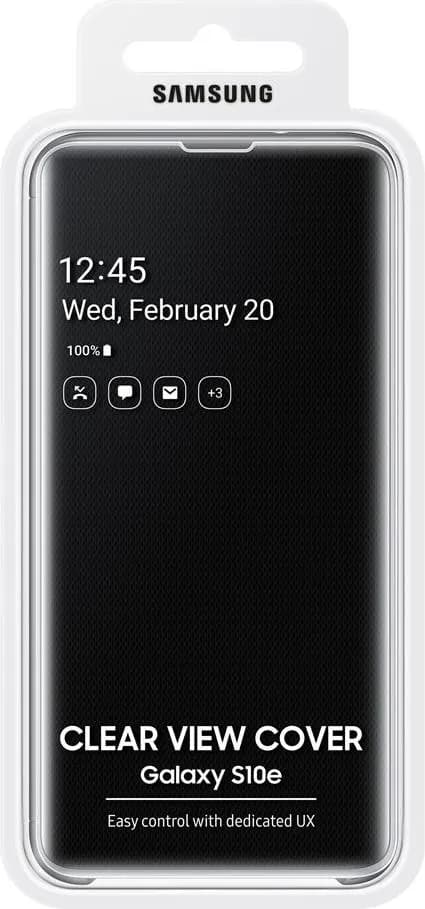 Galaxy S10e Clear View Case - Black