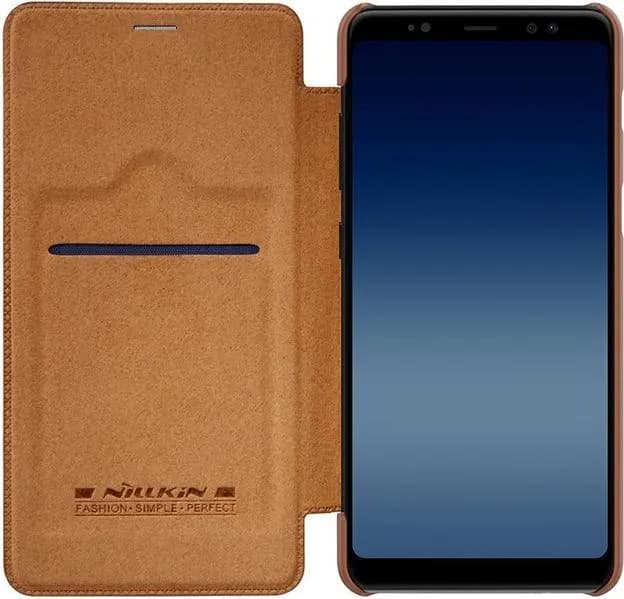 Nilkin Galaxy A8+ Bookcover Braun