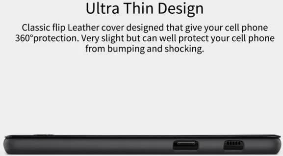 Nilkin Galaxy A8+ Bookcover Braun
