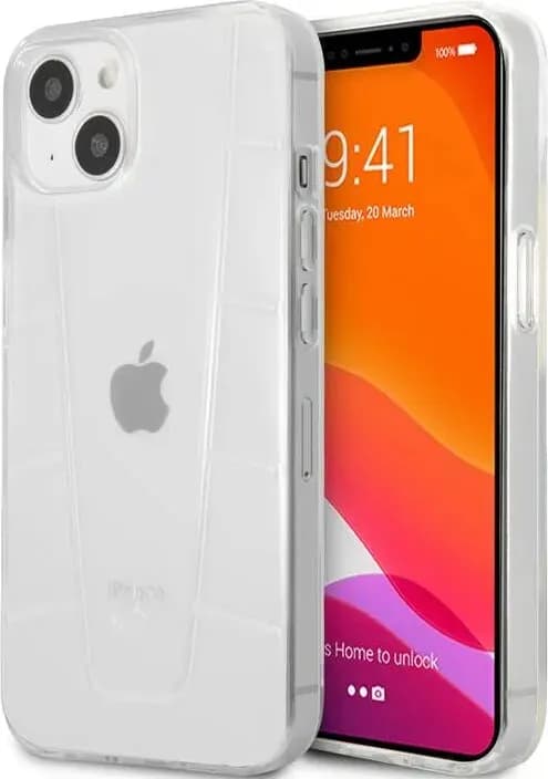 Mercedes Benz Gradient Embossed 2 Case For iPhone 13 (6.1") - Transparent