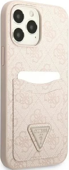 Guess 4G Double Card Triangle Hard Case for iPhone 13 Pro Max - Pink