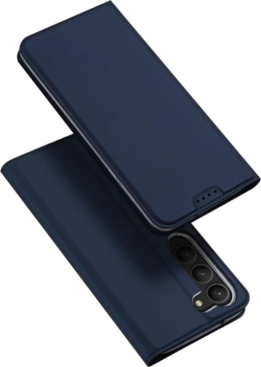 Dux Ducis Skin Pro Hülle für Samsung Galaxy S23 Flip Cover Card Wallet Stand blau