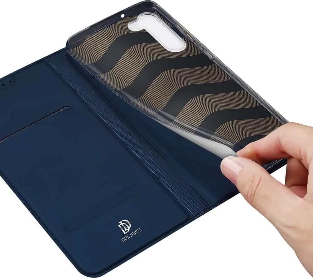 Dux Ducis Skin Pro Hülle für Samsung Galaxy S23 Flip Cover Card Wallet Stand blau