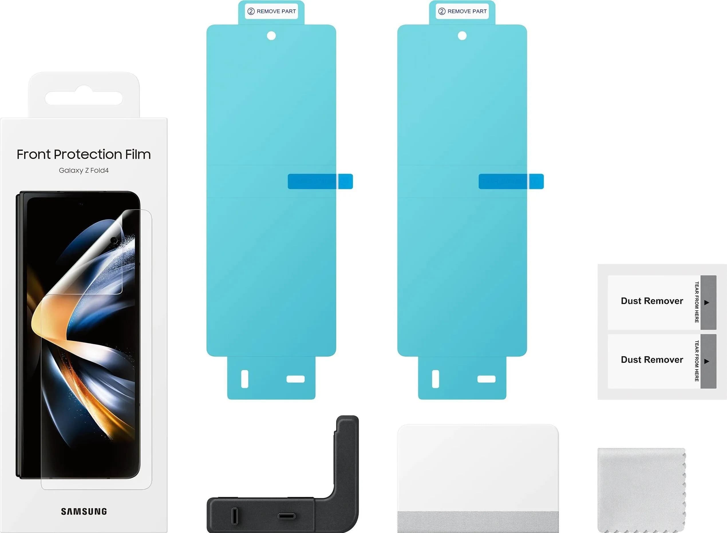 Samsung galaxy Z Fold4 Front Protection Film Case Black