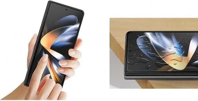 Samsung galaxy Z Fold4 Front Protection Film Case Black