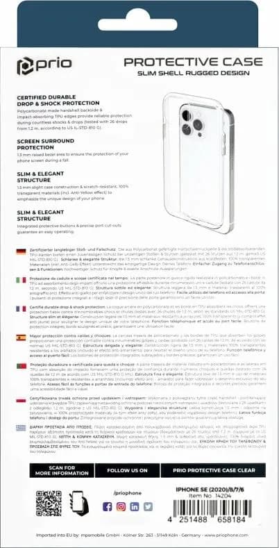 iPhone SE 2020 /7/8/6 Protective Case Clear