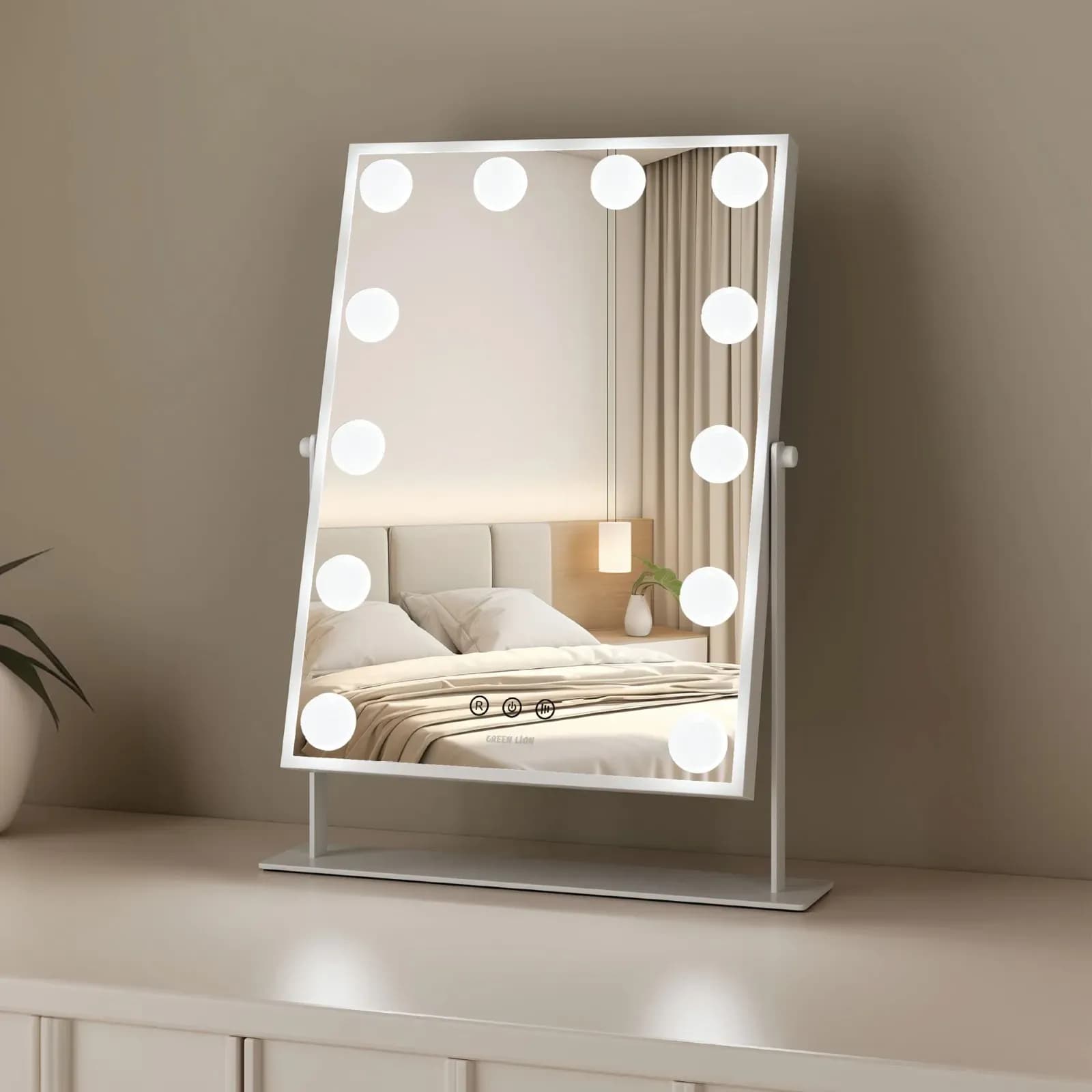 Green Lion Makeup Mirror