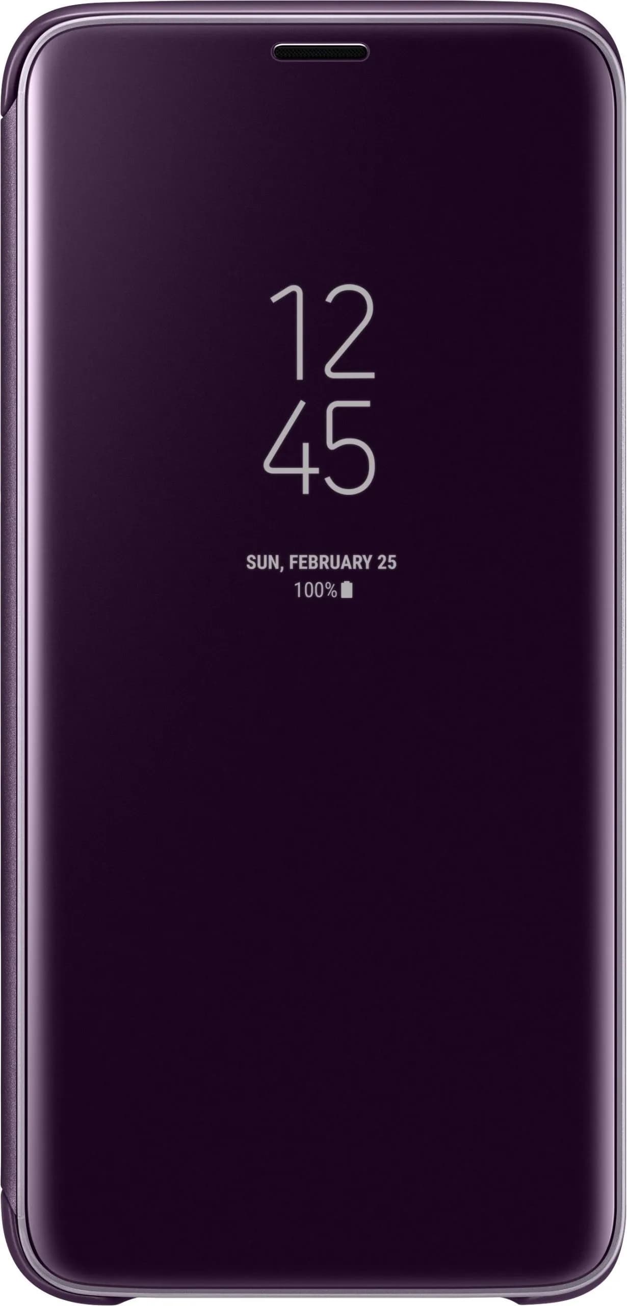 Galaxy S9 Clear View Standing Cover Orchid Gray Purple