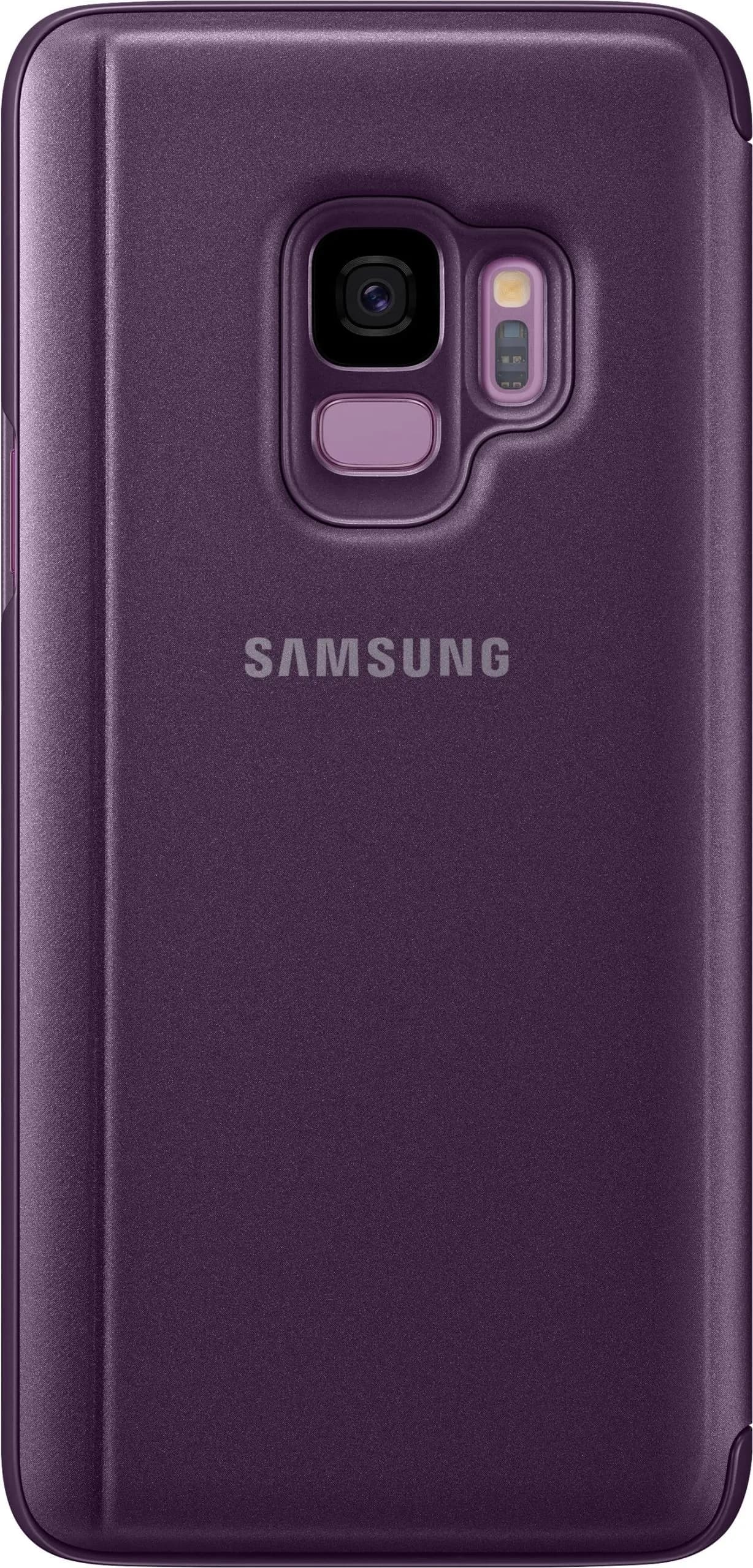 Galaxy S9 Clear View Standing Cover Orchid Gray Purple
